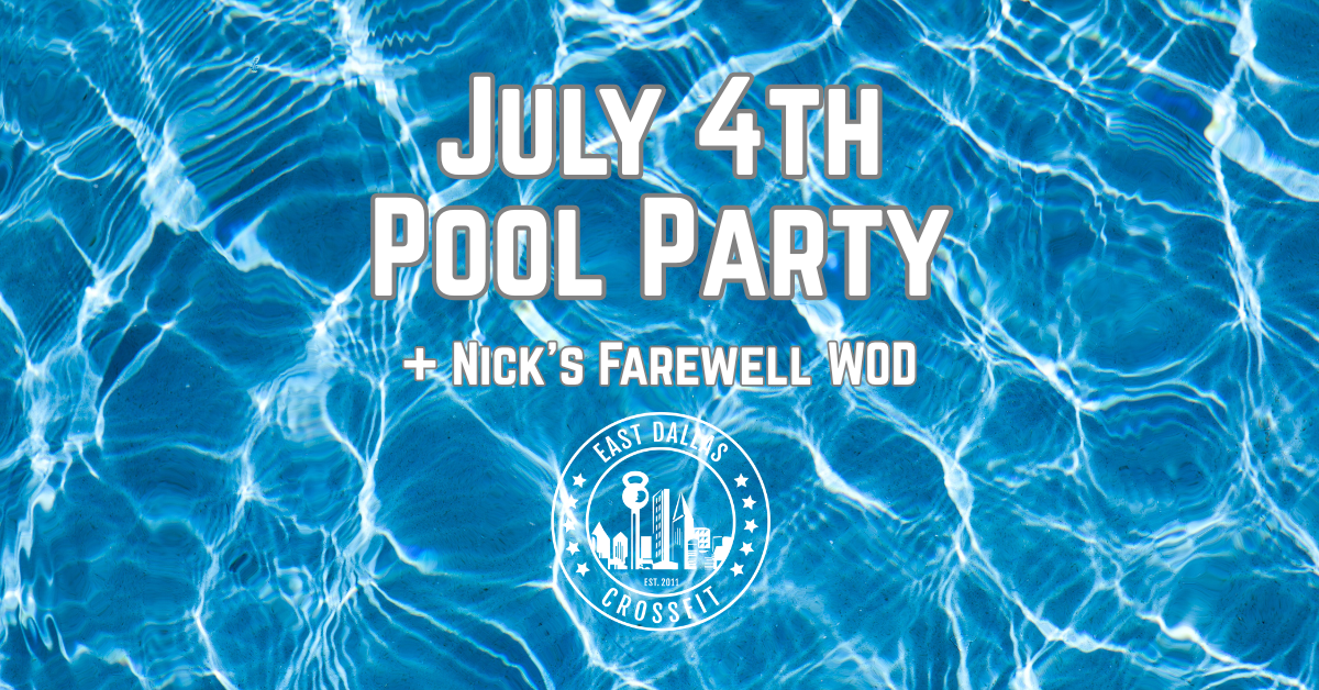 July 4th Pool Party! (Programming: June 29 – July 5)